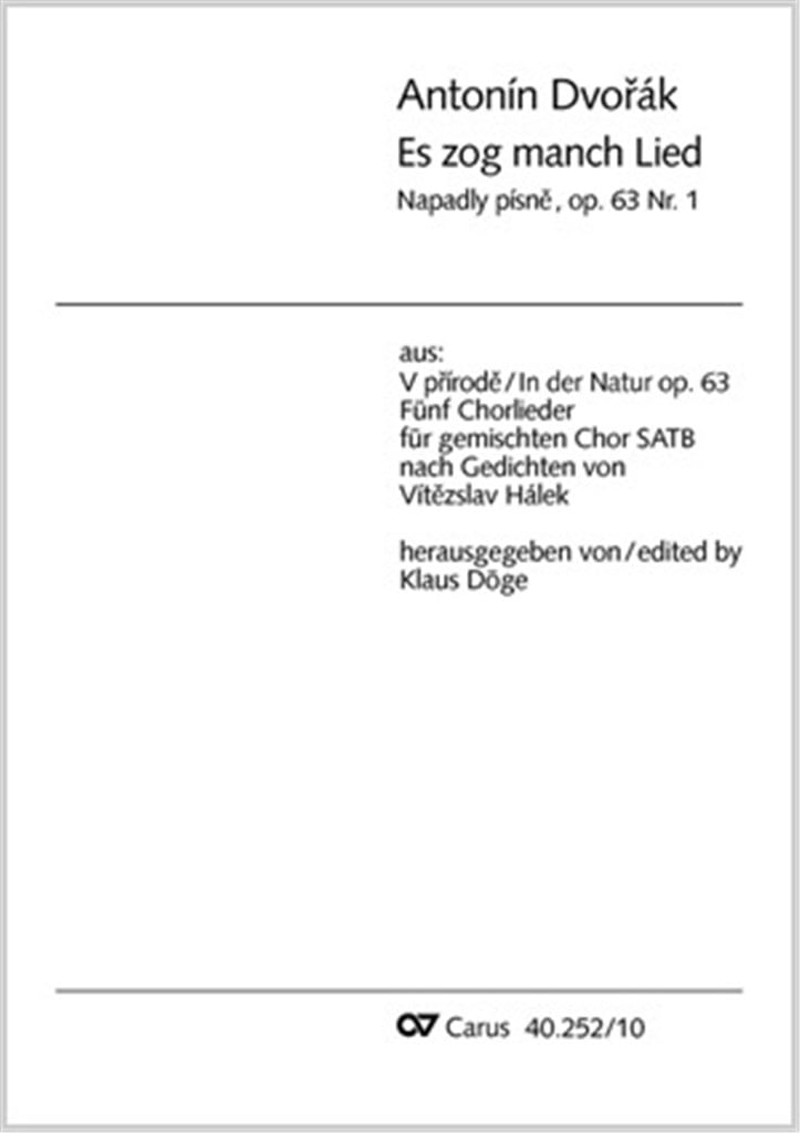 Es zog manch Lied / Napadly písne